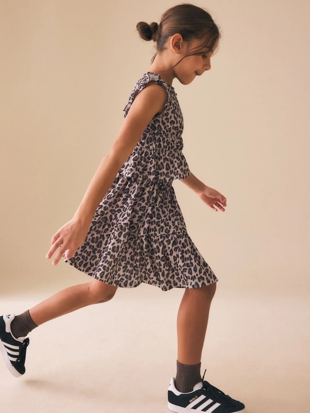 Girls Leopard Print Skirt and Top Set - NWT 7yrs